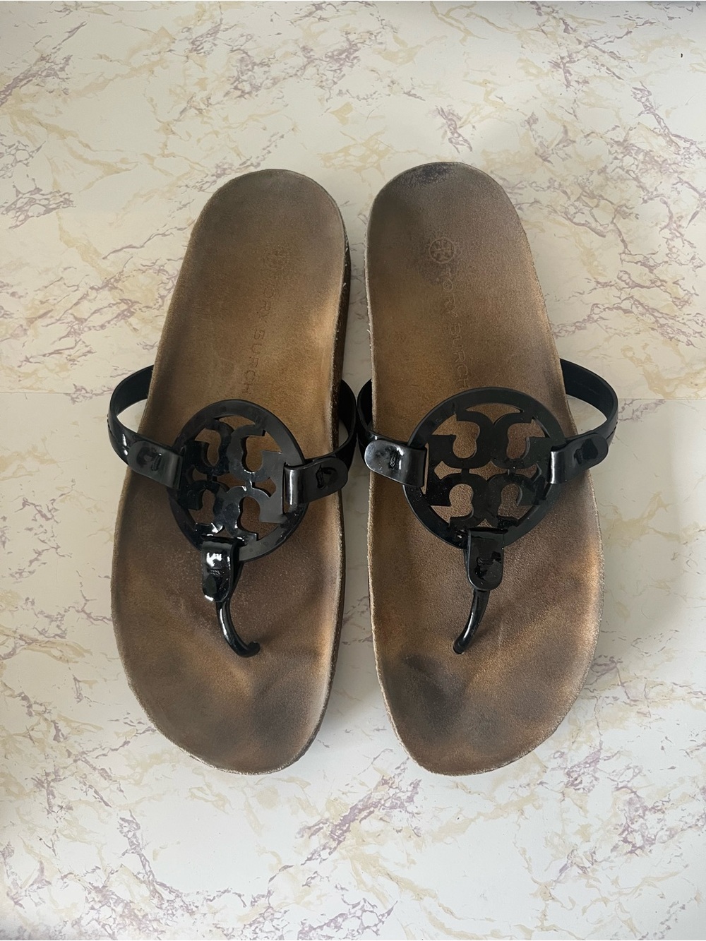 Tory Burch Black Miller Cloud Sandals